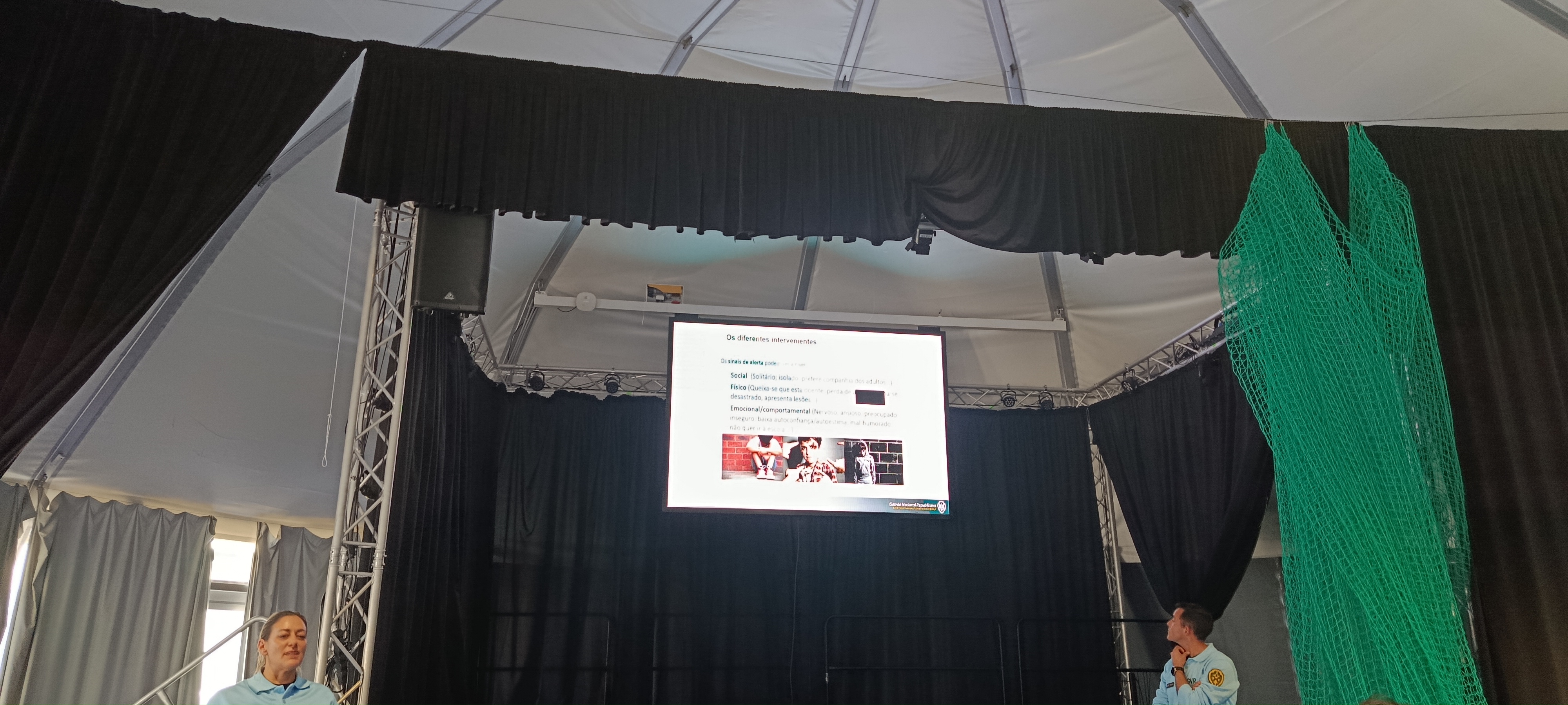 Palestra na arena sobre Bullying e Cyberbulying com a GNR